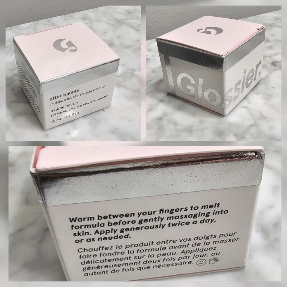 NIB Glossier After Baume Recovery Cream .5 fl oz